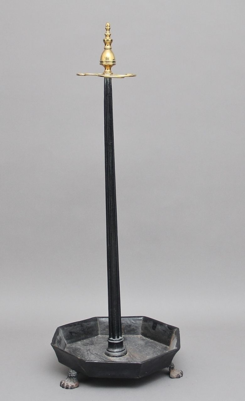 Early 19th Century Brass And Cast Iron Stick Stand