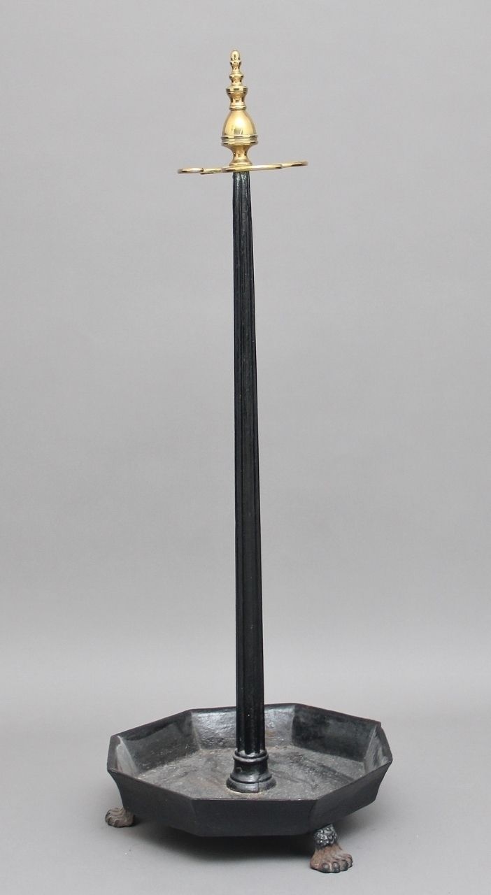 Early 19th Century Brass And Cast Iron Stick Stand photo furniture