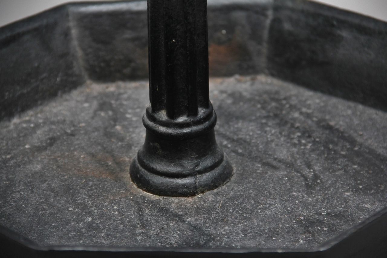 Early 19th Century Brass And Cast Iron Stick Stand photo vintage