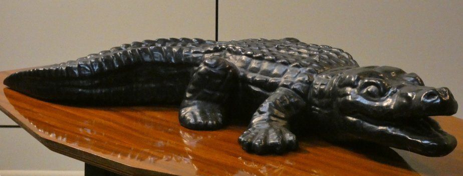 Handmade Black Edition Big Krokodil Candle By Wiedemann 1861, Germany, 1990s
