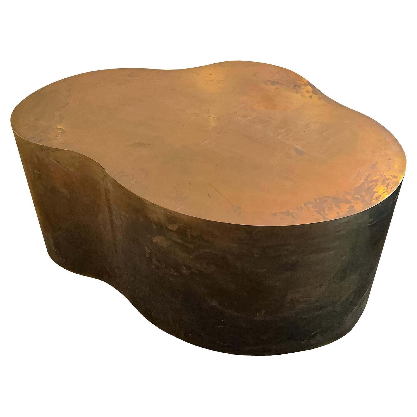 Sculptural Freeform Bronze Table In The Style Of Karl Springer & Silas Seandel, 1980s