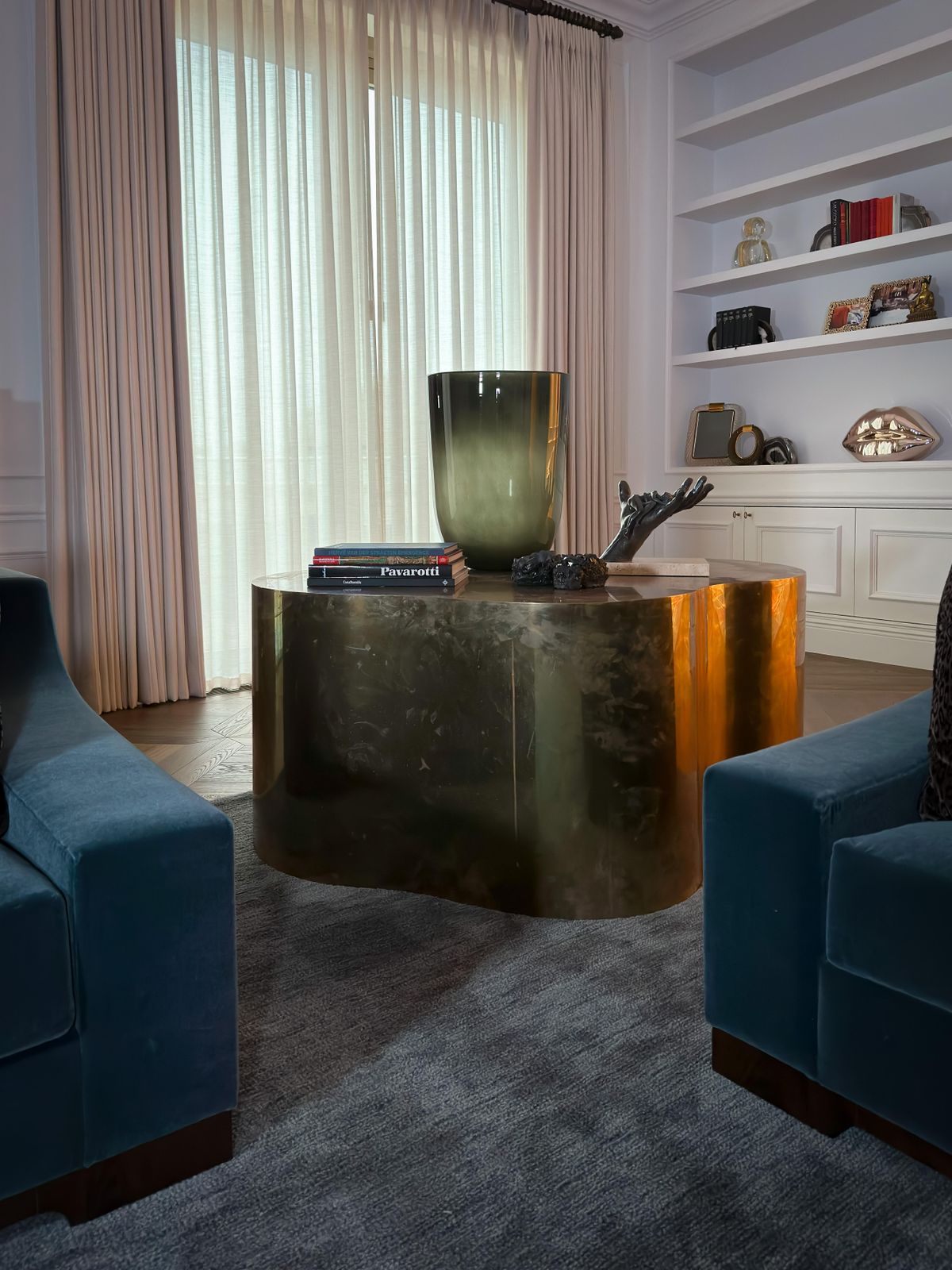 Sculptural Freeform Bronze Table In The Style Of Karl Springer & Silas Seandel, 1980s photo furniture
