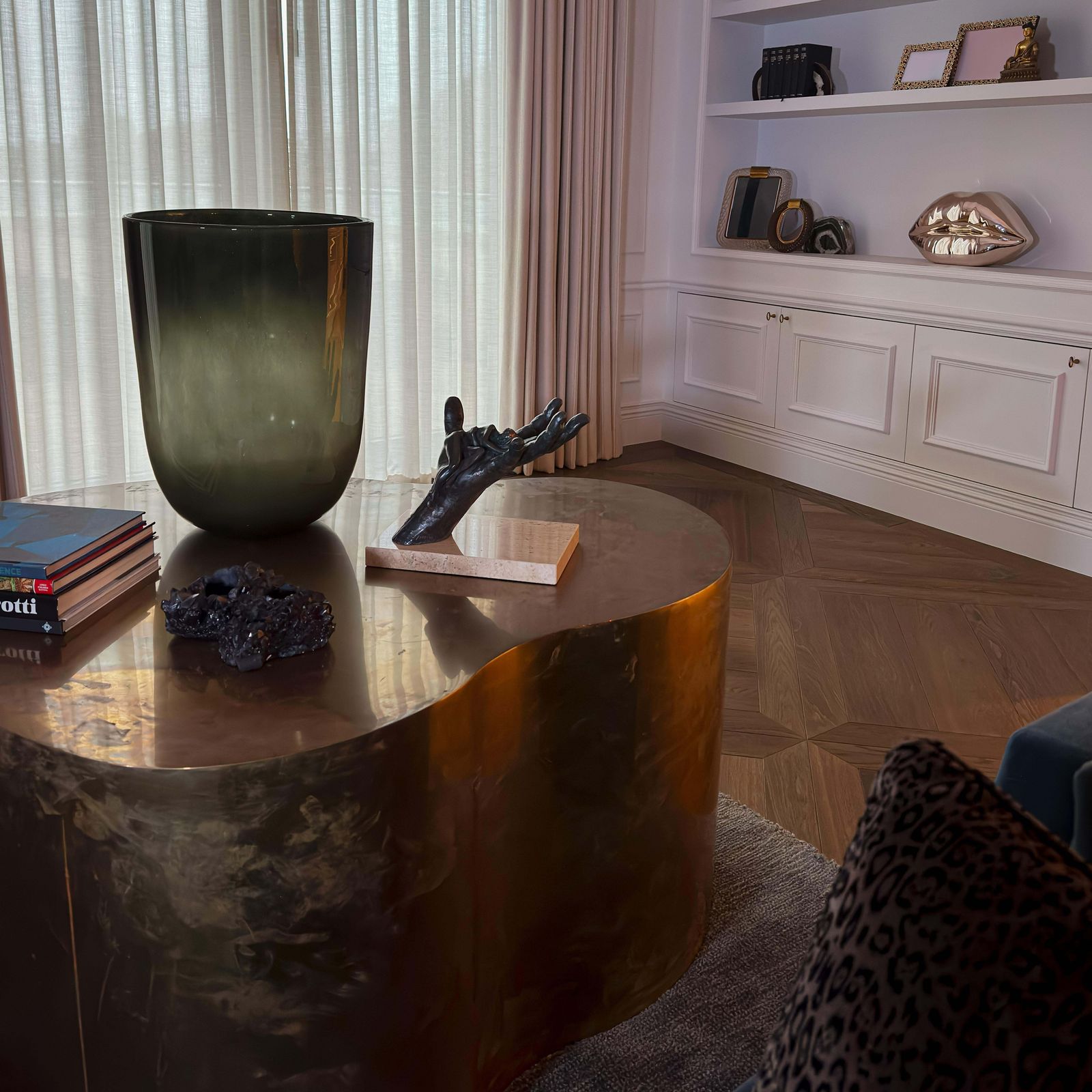 Sculptural Freeform Bronze Table In The Style Of Karl Springer & Silas Seandel, 1980s photo 6000.0