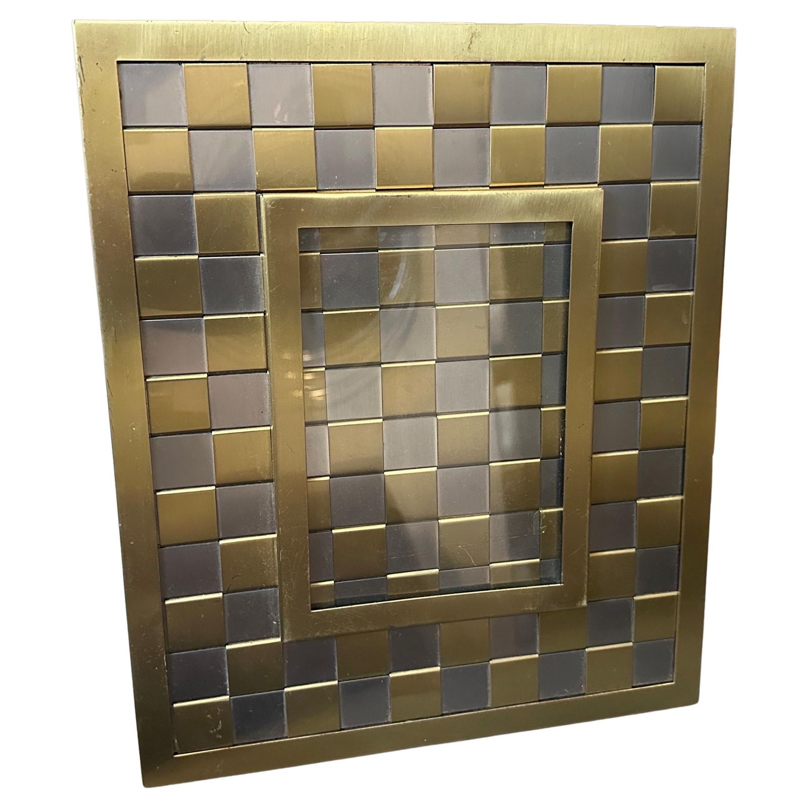 An High Quality 1970s Romeo Rega Style Mid Century Modern Italian Picture Frame photo furniture