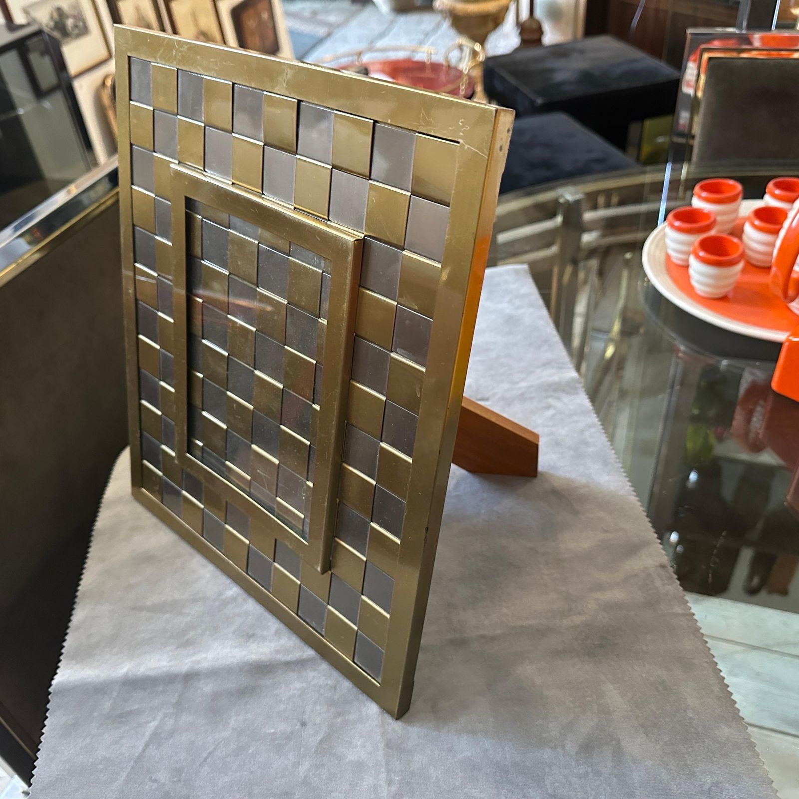photo vintage An High Quality 1970s Romeo Rega Style Mid Century Modern Italian Picture Frame