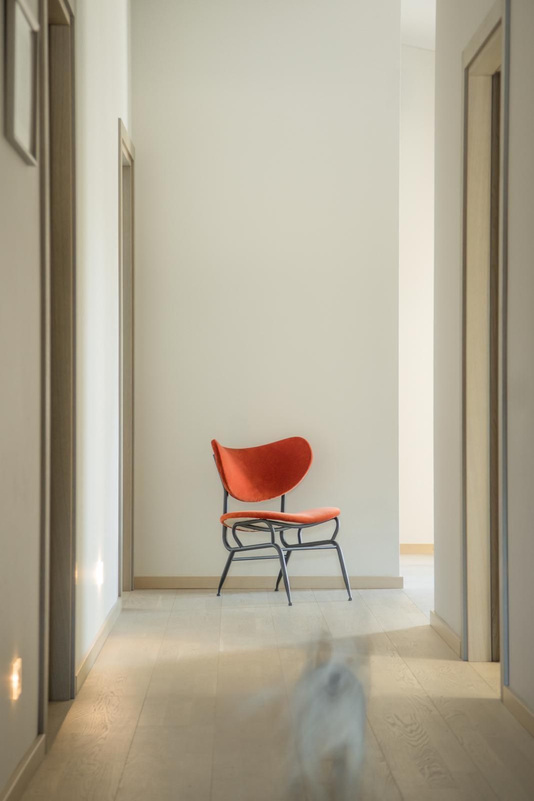 645.0 'Burnt Orange' Midcentury Armchair photo