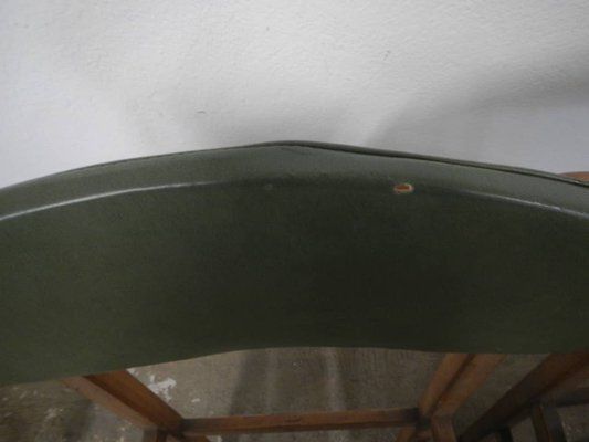 628.0 Beech And Imitation Leather Chairs, 1950, Set Of 6 photo