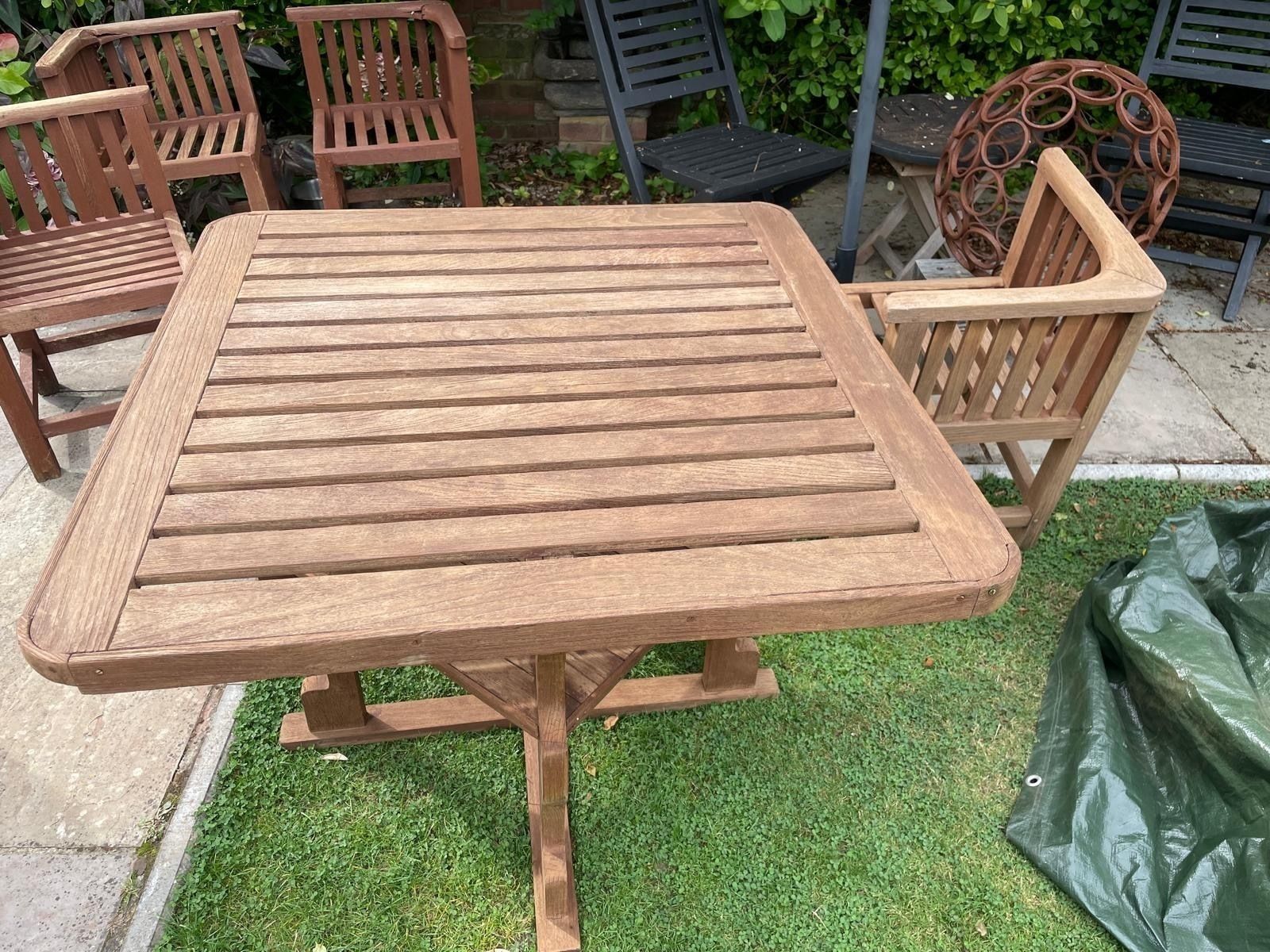 Heals Teak Garden Table And Chairs