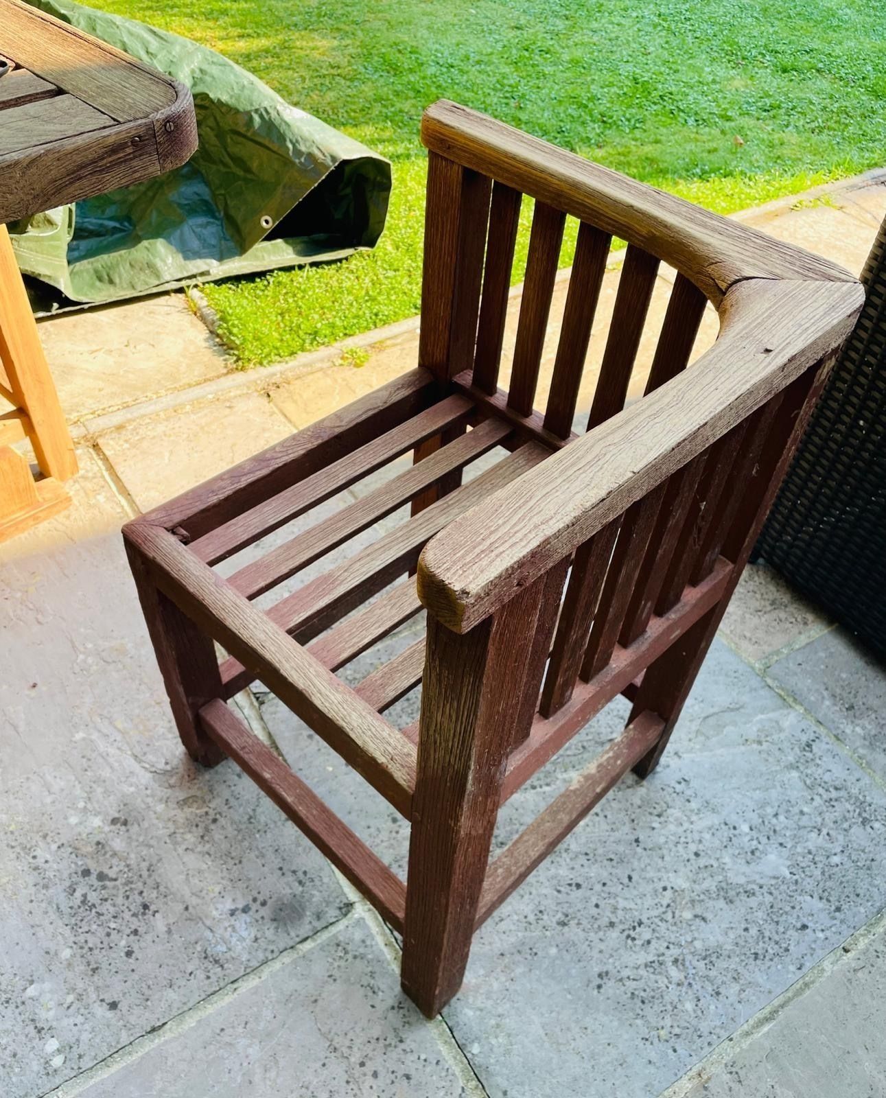 Heals Teak Garden Table And Chairs photo furniture