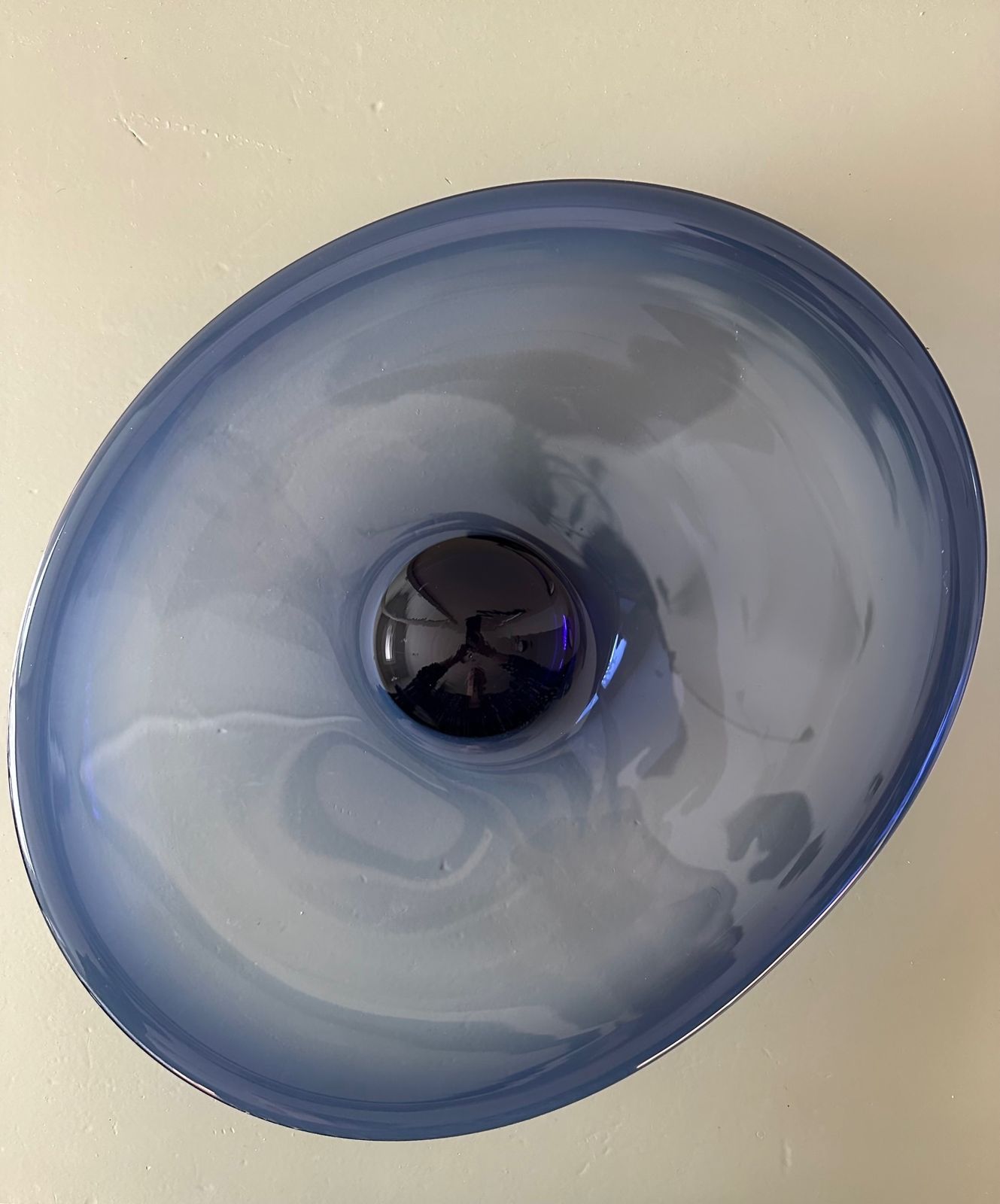 Rare Holmegaard Selandia Blue Bowl By Per Lutken photo 145.0