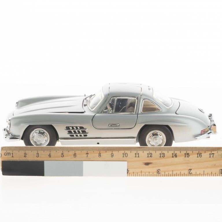 1:24 Scale 1954 Silver Mercedes Benz 300 Sl Gullwing Coupe Diecast Franklin Mint Precision Model Vehicle photo for sale