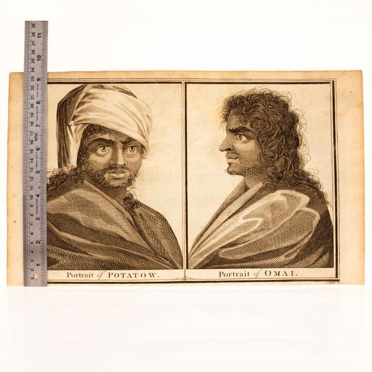 Portrait Of Potatow & Omai Portlock Antique 18th Century Engraving photo for sale