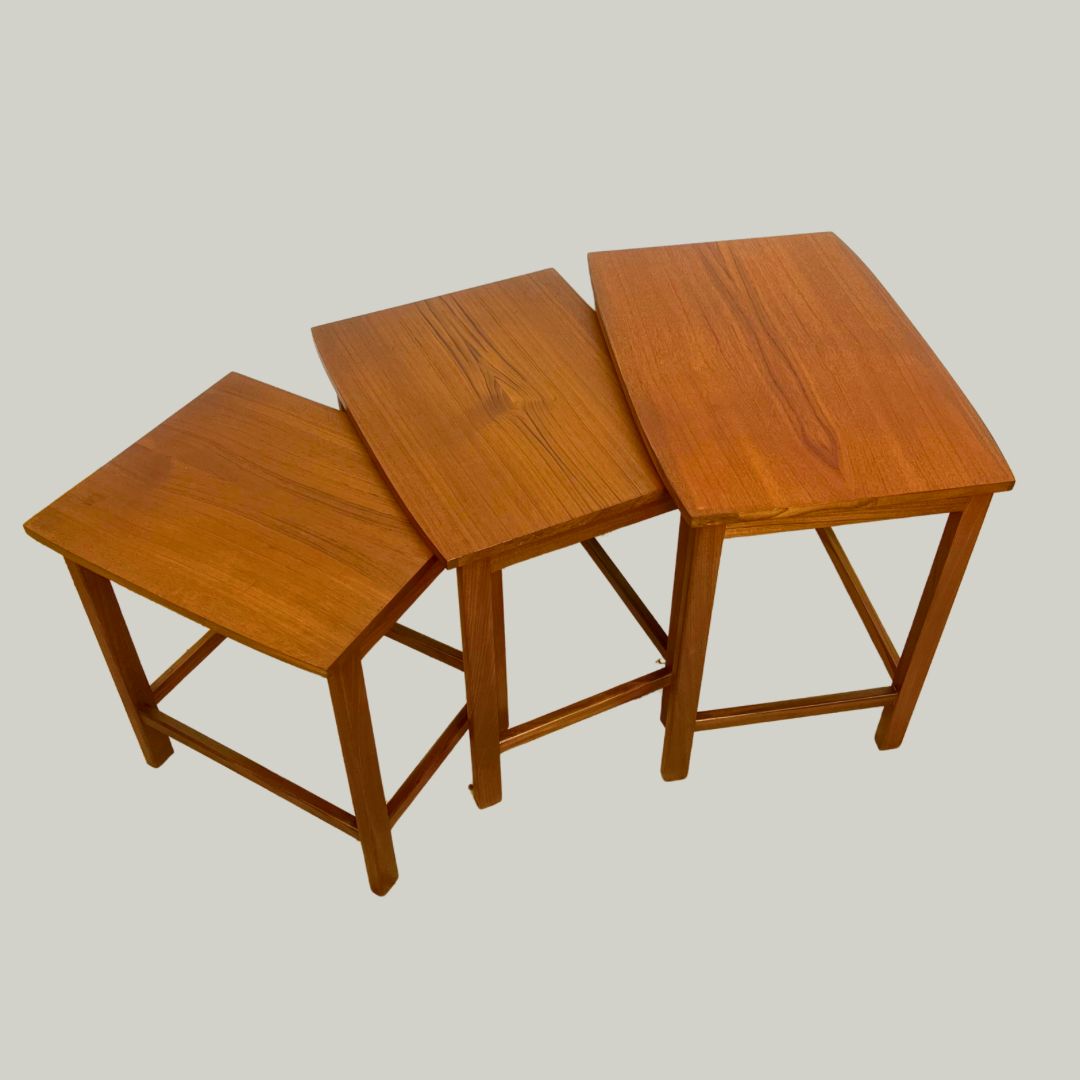 Mid Century Teak Nest Of Tables