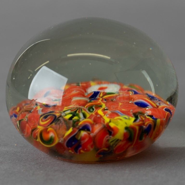 Murano Venetian Hand Blown Millefiori Glass Paperweight photo Home Decor