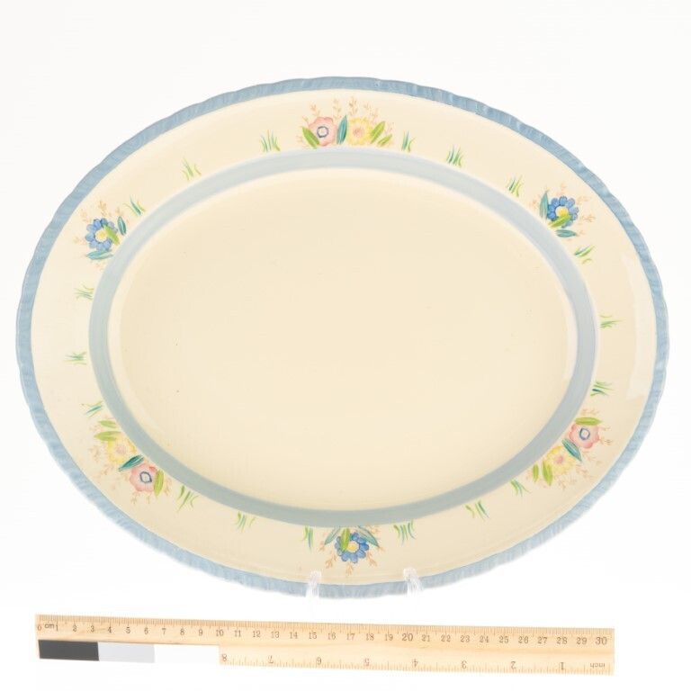 Antique Staffordshire New Hall Porcelain Ceramic Pottery Oval Tray photo for sale