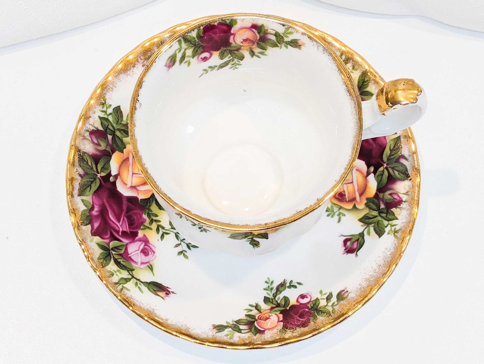 photo furniture First Edition, 1st Quality Royal Albert Old Country Rose Small Teacup And Saucer Set Of 6. Made In England 1960s In Perfect Condition.