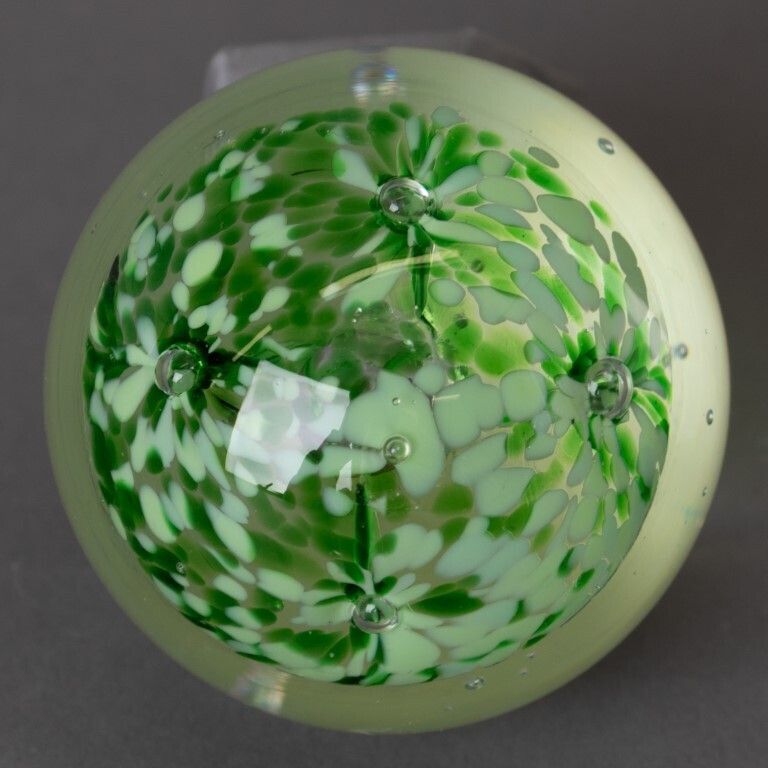 Mid Century Guernsey Island Studio Hand Blown Glass Paperweight photo furniture