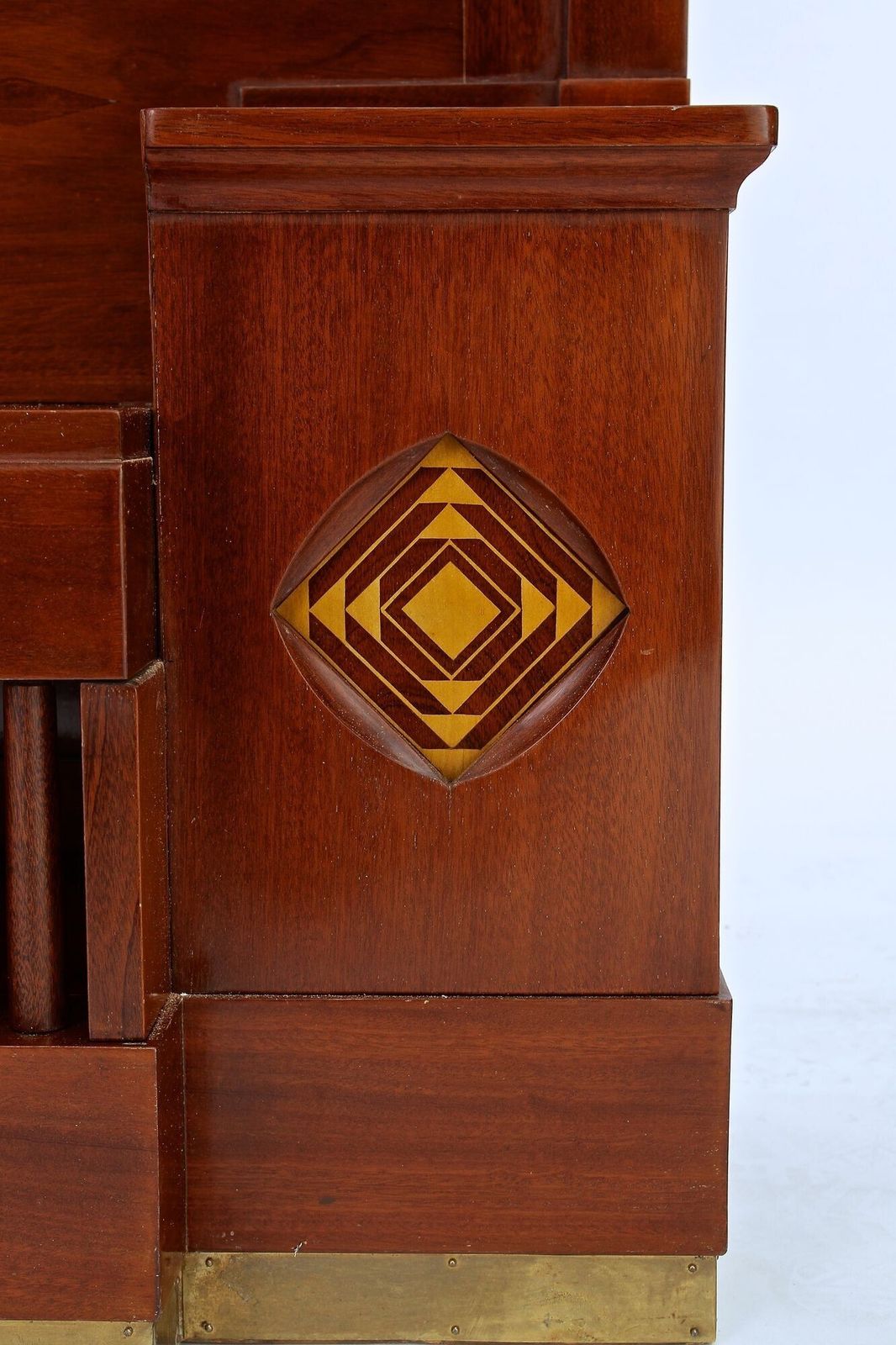 Home Decor 20th Century Art Nouveau Mahogany Console By J. & J. Hermann, At Ca. 1905 photo