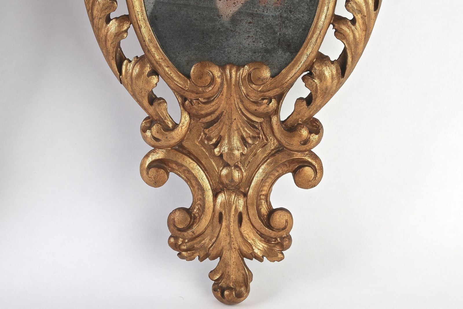 Pair Of 19th Century Italian Gilt Wall Mirrors, Handcarved   It Ca. 1850 photo vintage