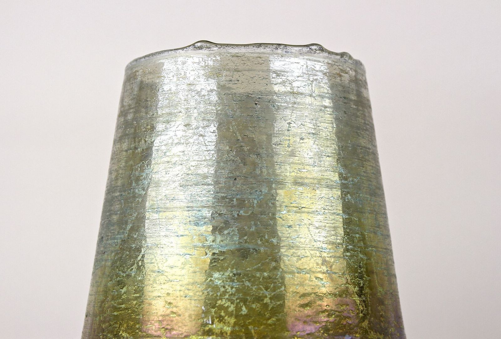 20th Century Art Nouveau Glass Vase, Iridescent   Bohemia Ca. 1910 photo vinterior