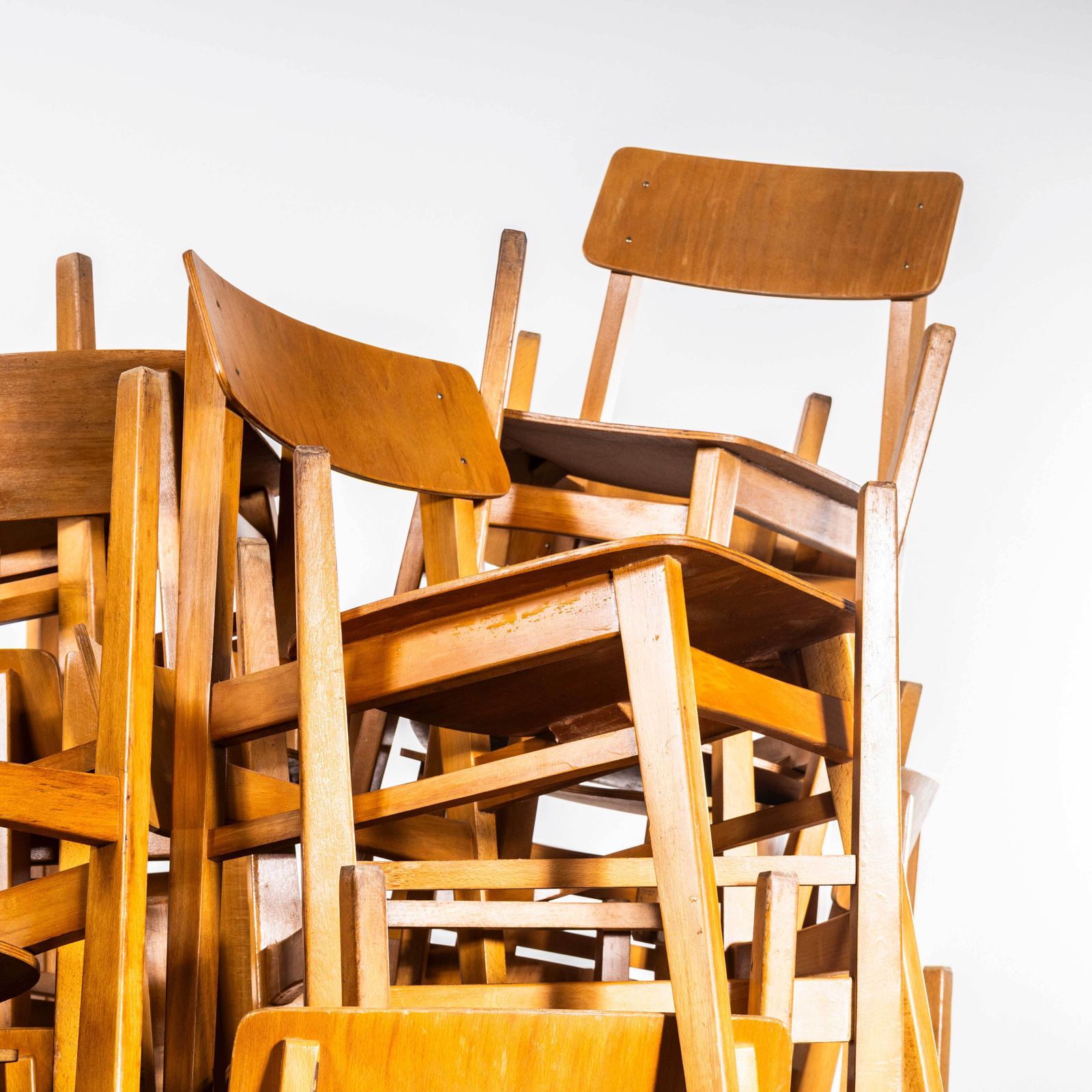 1950’s Simple Mid Century Dining Chairs – Set Of Four photo for sale