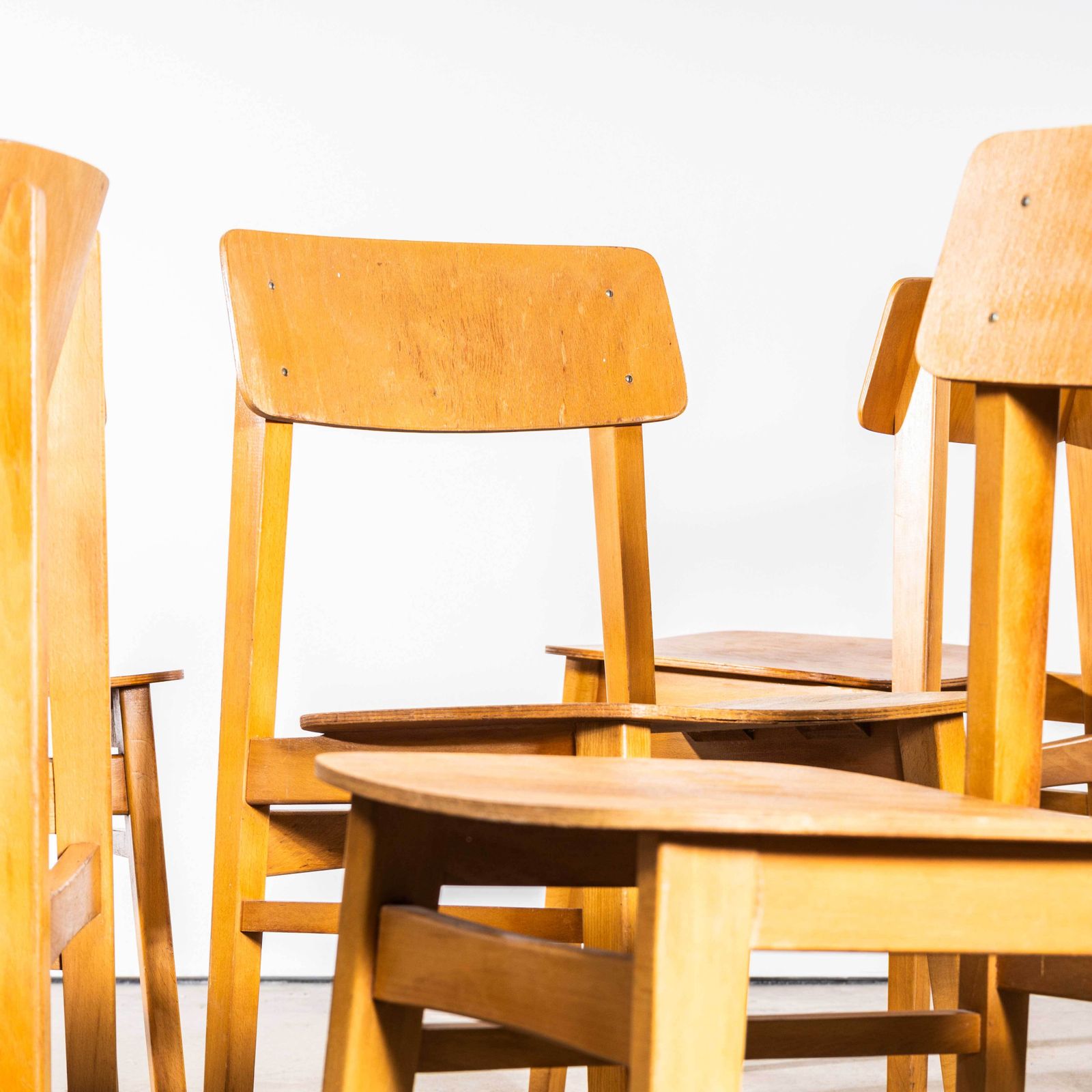 1950’s Simple Mid Century Dining Chairs – Set Of Four photo Furniture