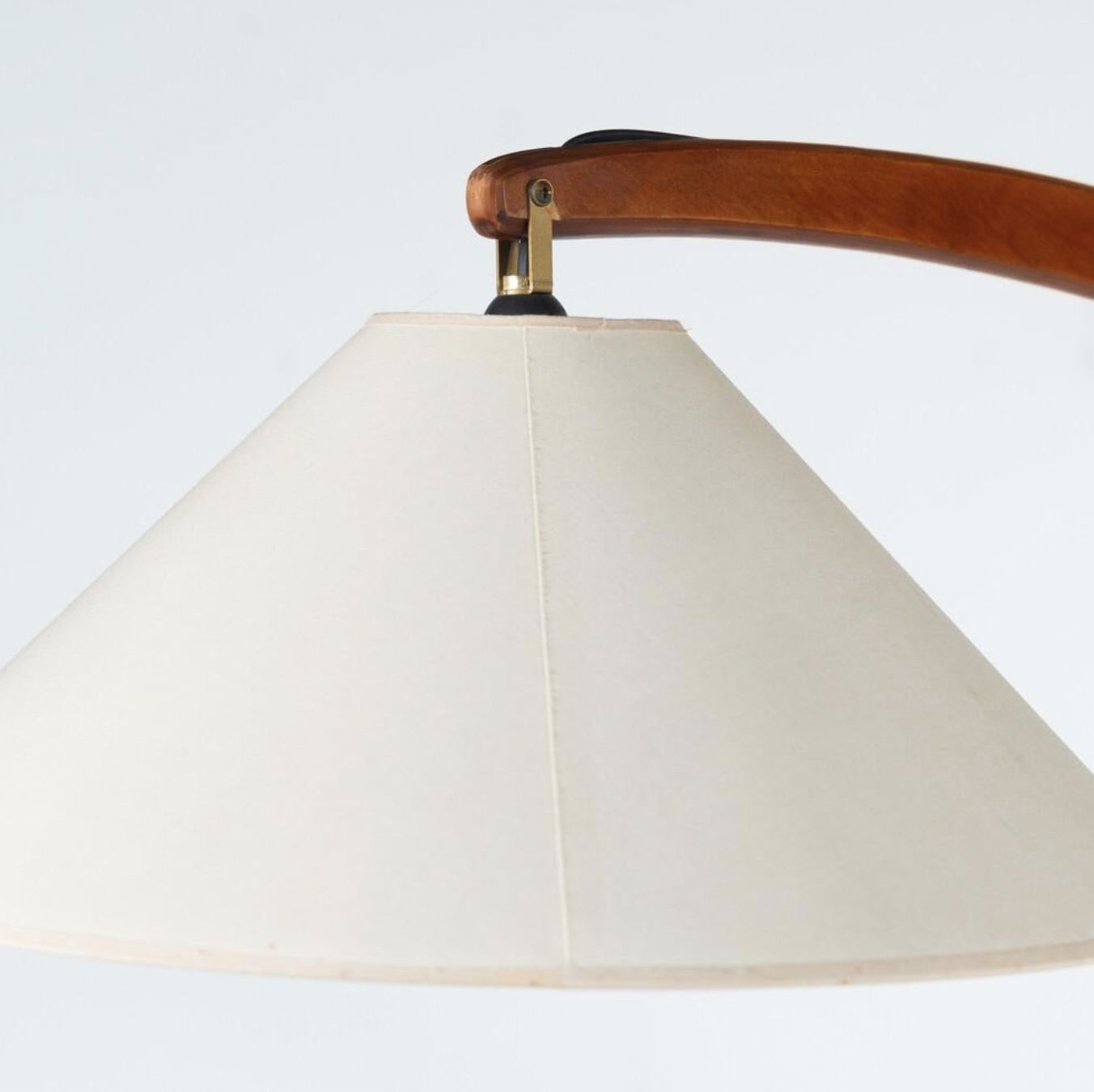 Mid Century Modern Wooden Arc Floor Lamp, Italy, 1960s photo furniture