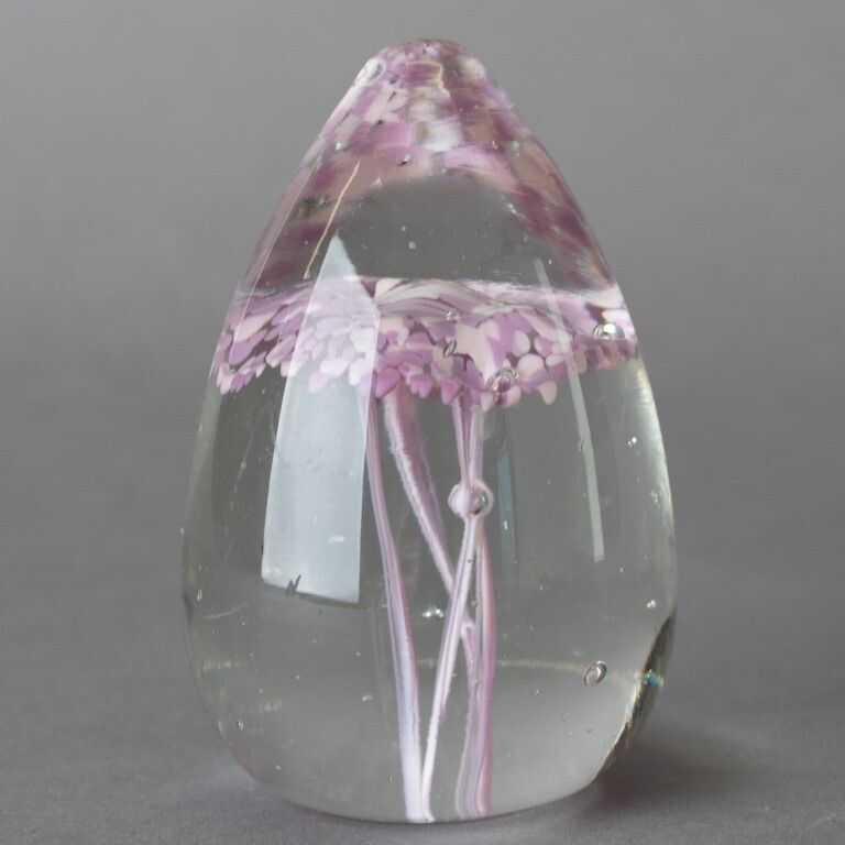 Mid Century Guernsey Island Studio Hand Blown Glass Paperweight