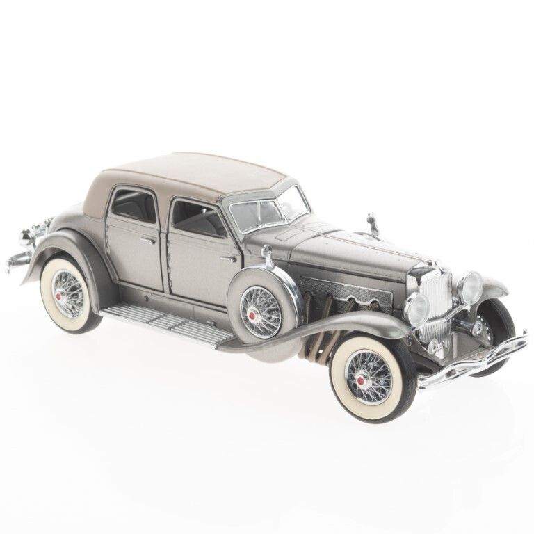 1:24 Scale 1933 Silver Duesenberg Sj “Twenty Grand” Diecast Franklin Mint Precision Model Vehicle