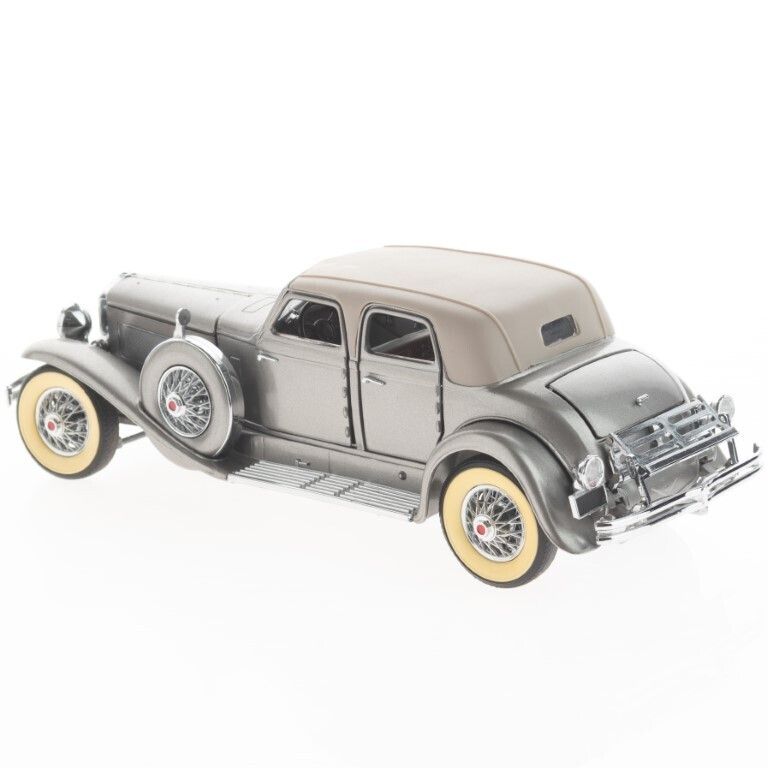 1:24 Scale 1933 Silver Duesenberg Sj “Twenty Grand” Diecast Franklin Mint Precision Model Vehicle photo furniture