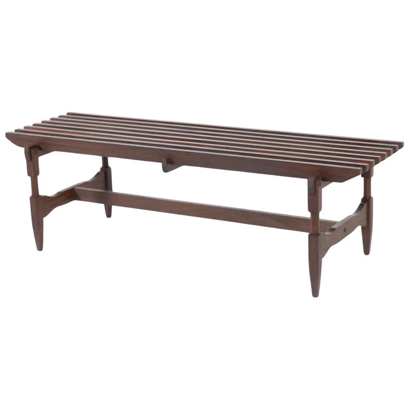 Mid Century Modern Wooden Bench By Ico And Luisa Parisi, Italy, 1950s