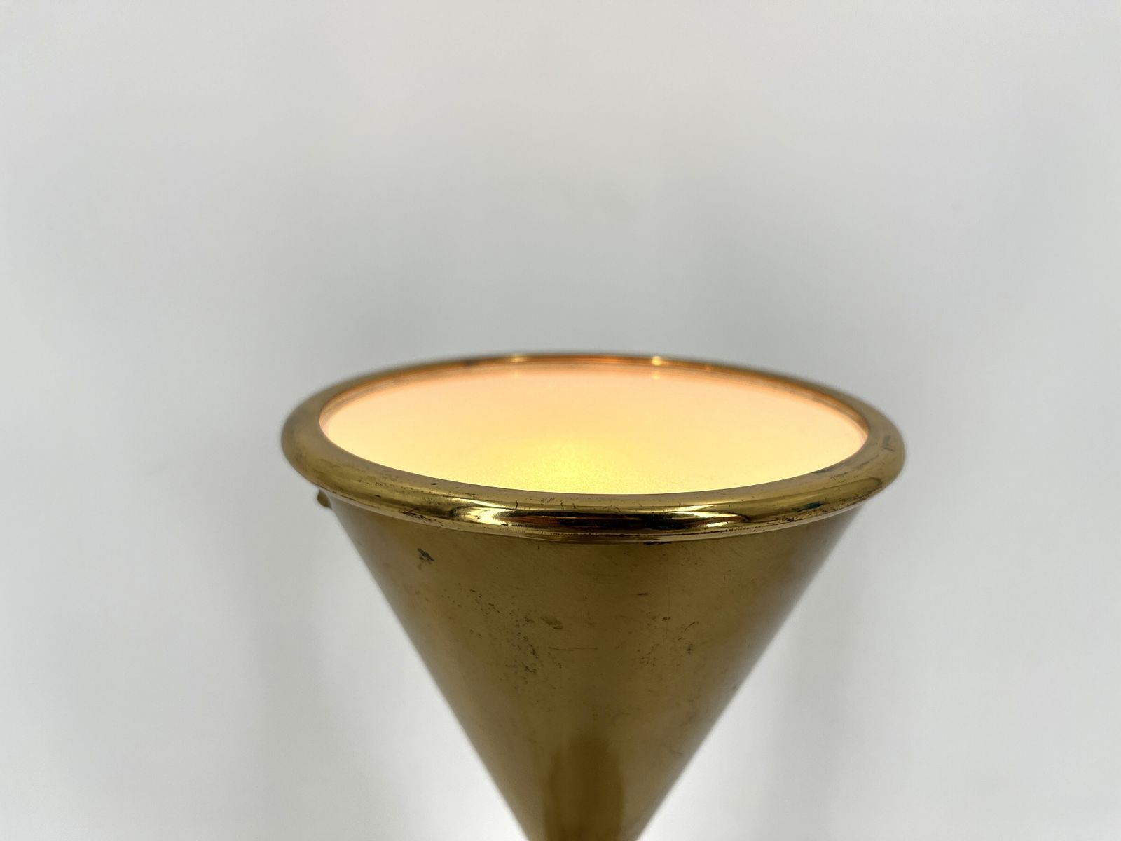 Mid Century Brass Table Lamp Model Clessidra By Angelo Lelli For Arredoluce, 1960s photo vintage