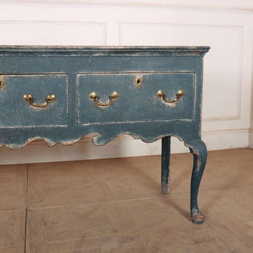 English Painted Dresser Base, 1700s photo Furniture