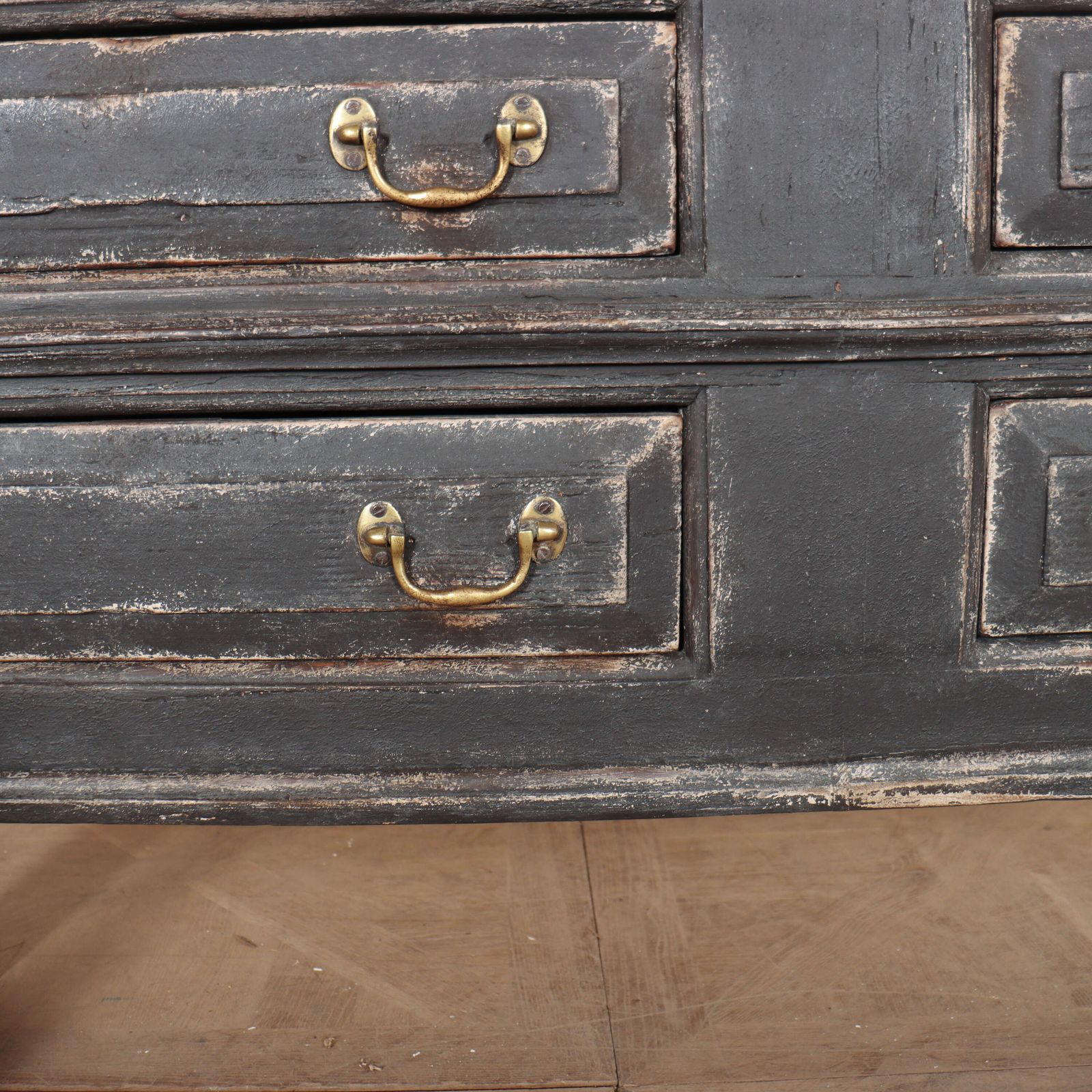 English Painted Dresser Base, 1700s photo vintage