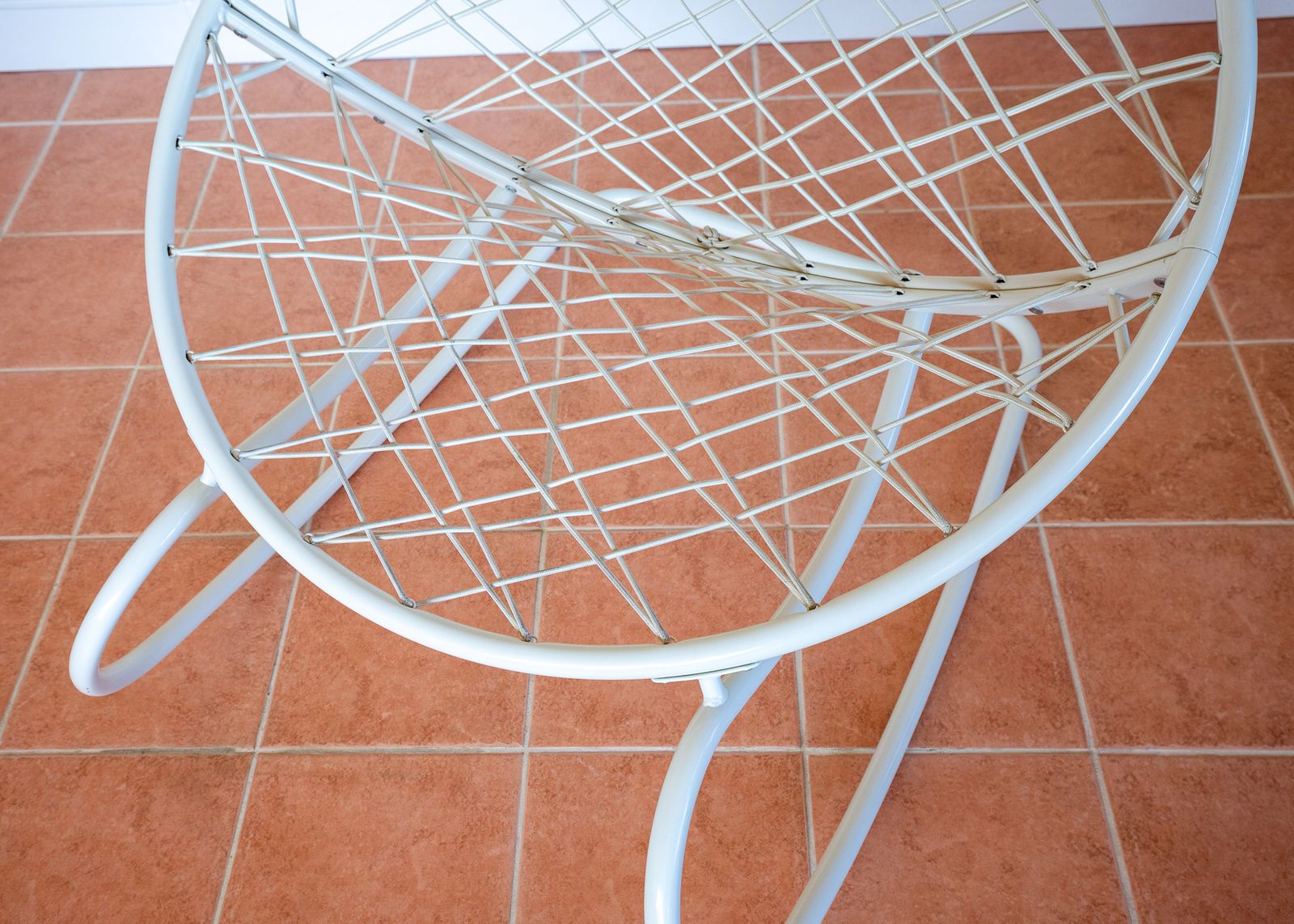 photo furniture Futuristic Rocking Chair Danish Large White Space Age Minimalist Architectural By Niels Gammelgaard Axvall Avante Garde Sculptural Bauhaus Mcm