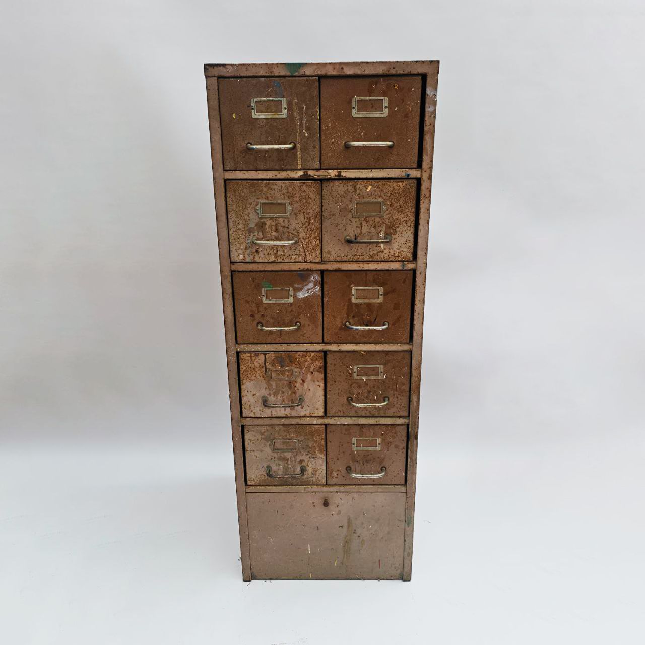Large 1950's Industrial Drawers With Patina photo 550.0