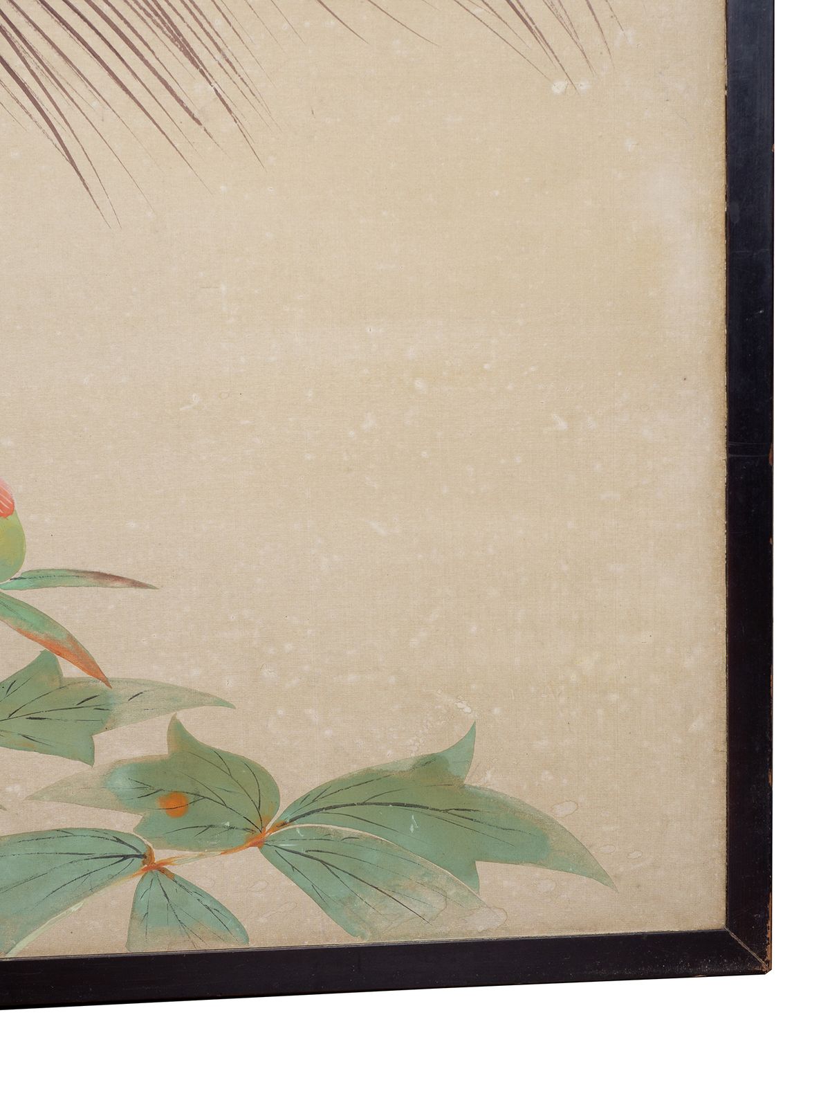 photo buy Two Fold Byobu Screen With Peacock And Flowers By Tokiaki
