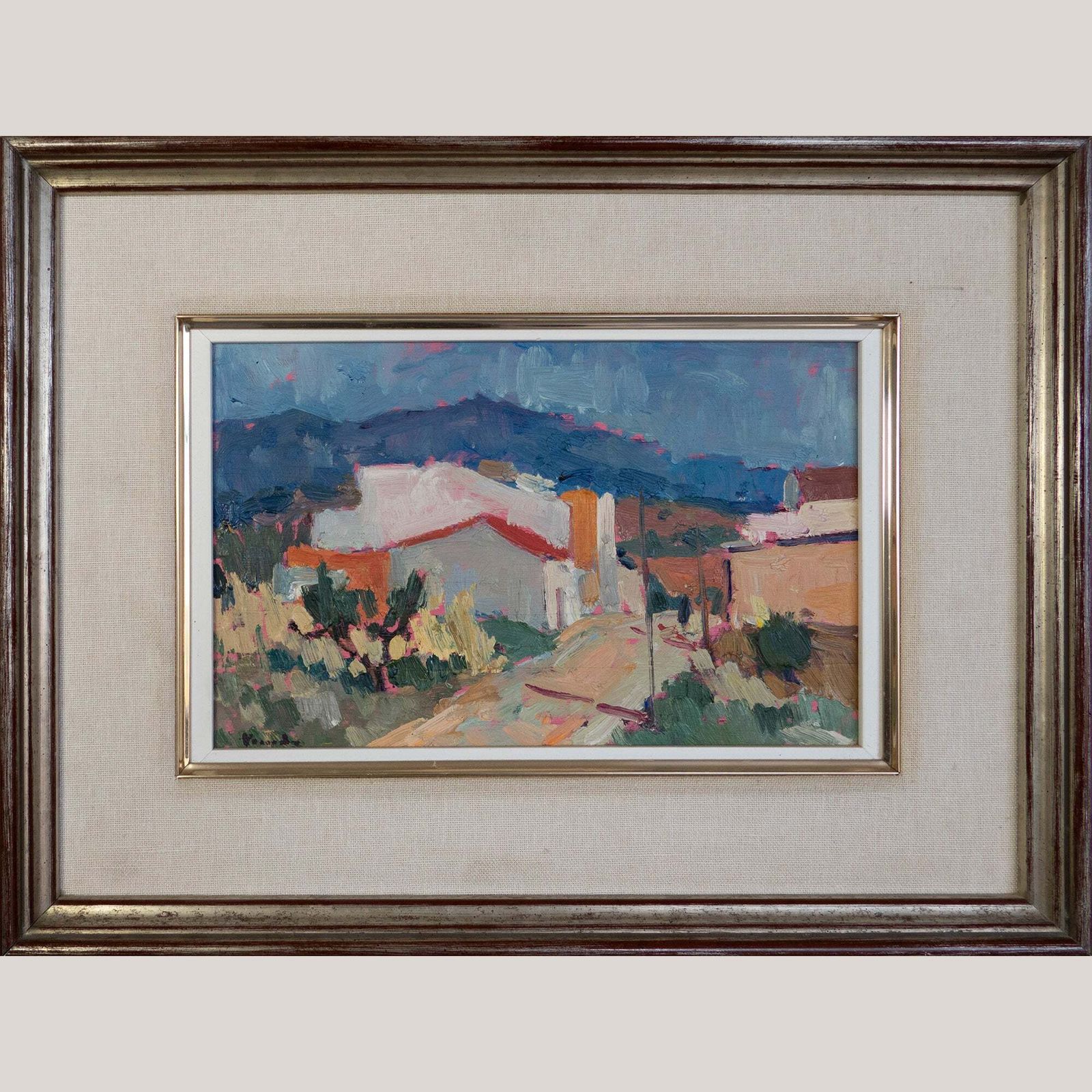 photo furniture Twee Impressionistische Schilderijen In Kleurrijke Stijl – Spaanse Landschappen