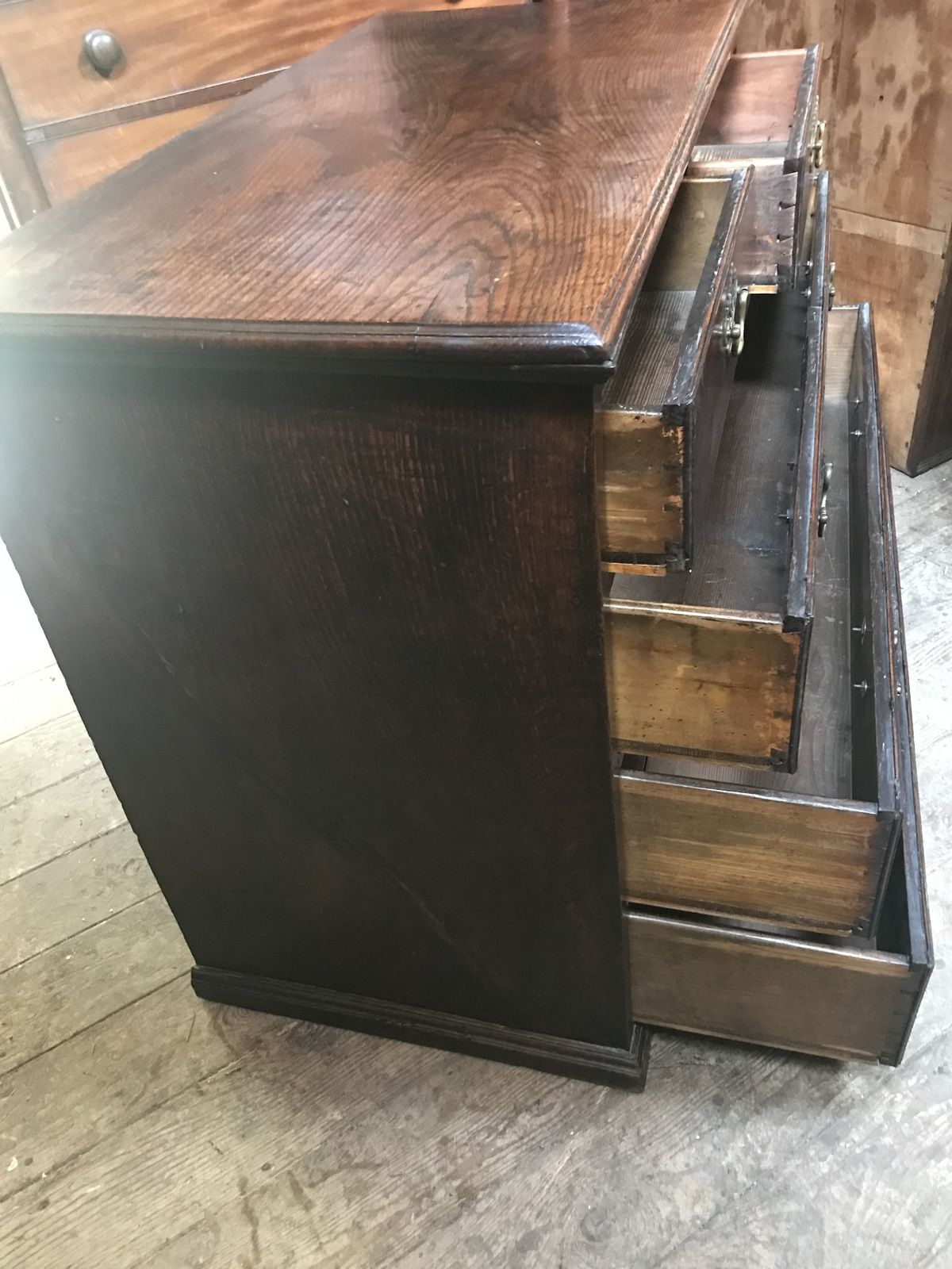 18th Century Oak Chest Of Drawers. photo Furniture
