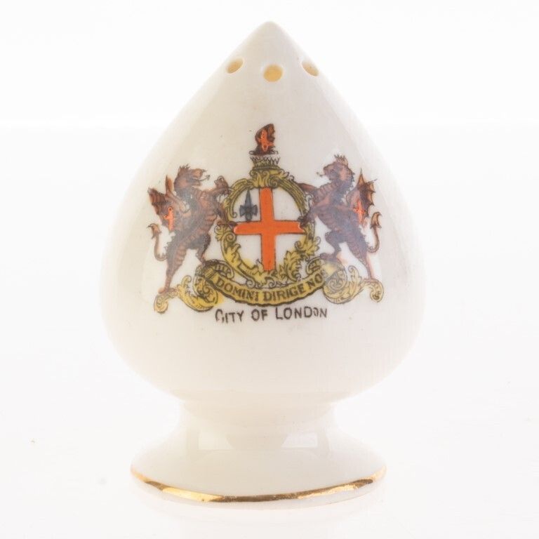 City Of London Crested Porcelain Shaker