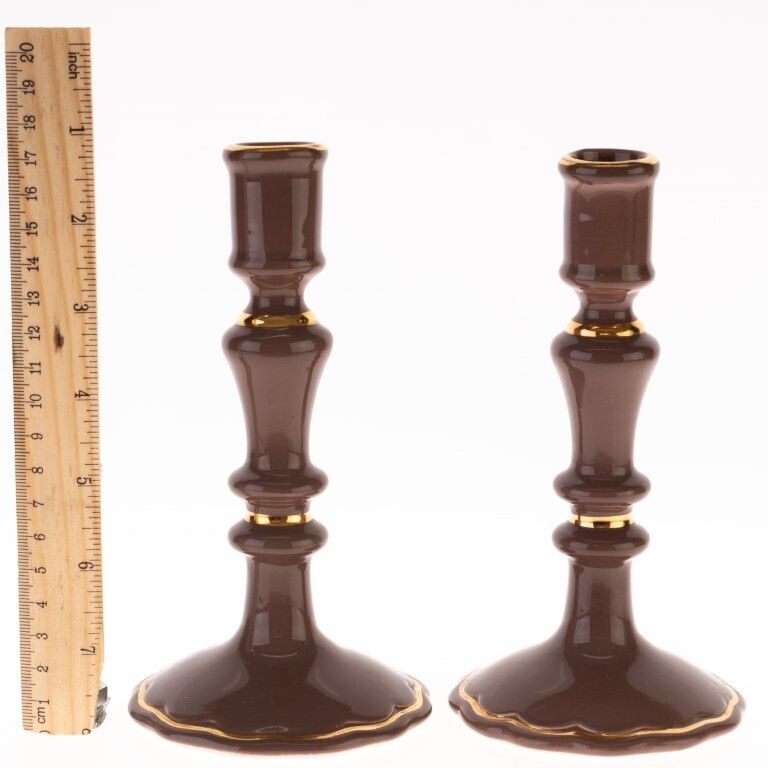 Royal Winton Staffordshire Porcelain Ceramic Candlesticks photo Home Decor