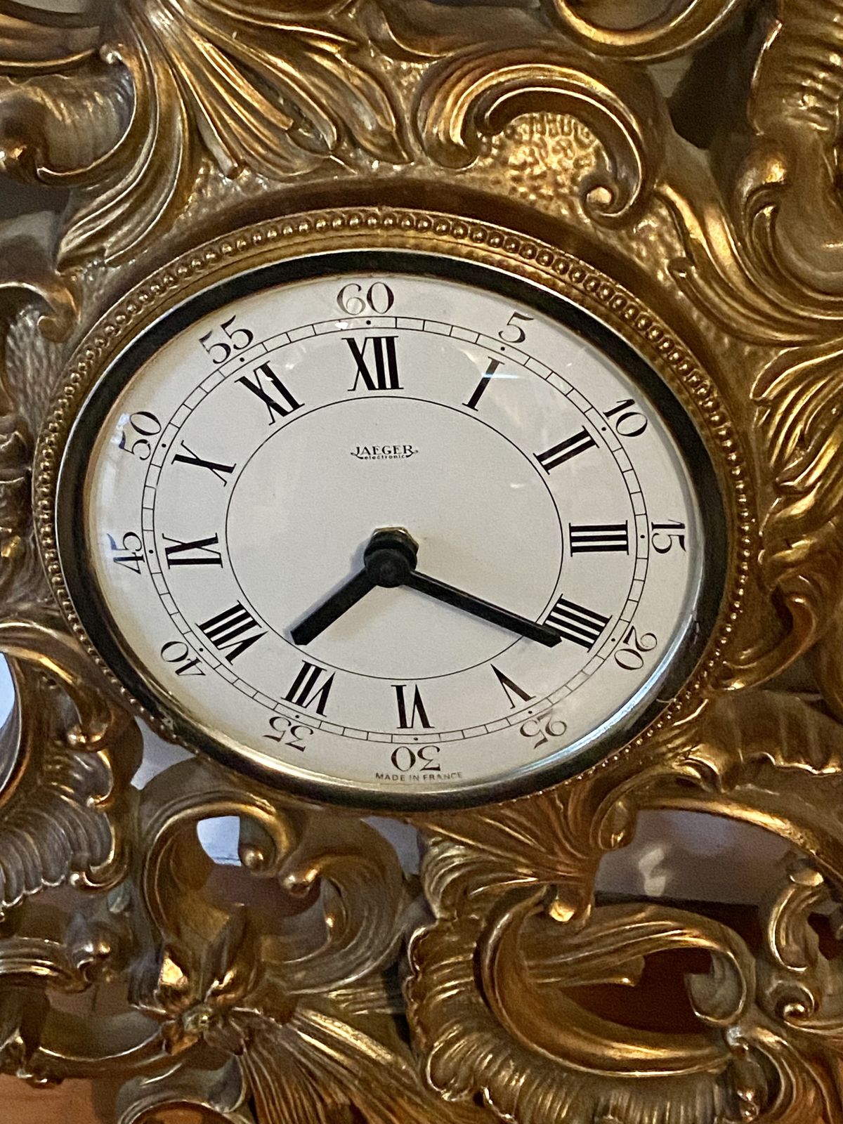 Vintage 1960's Jaeger Wall Clock French Rococo Design Jlc Lecoultre Lic Ato Deco Interior Design Atmos Reverso Memovox Master Polaris photo vinterior