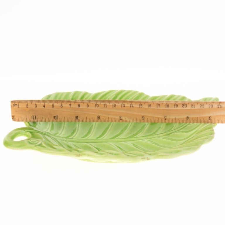 Continental Porcelain Ceramic Leaf Dish photo for sale