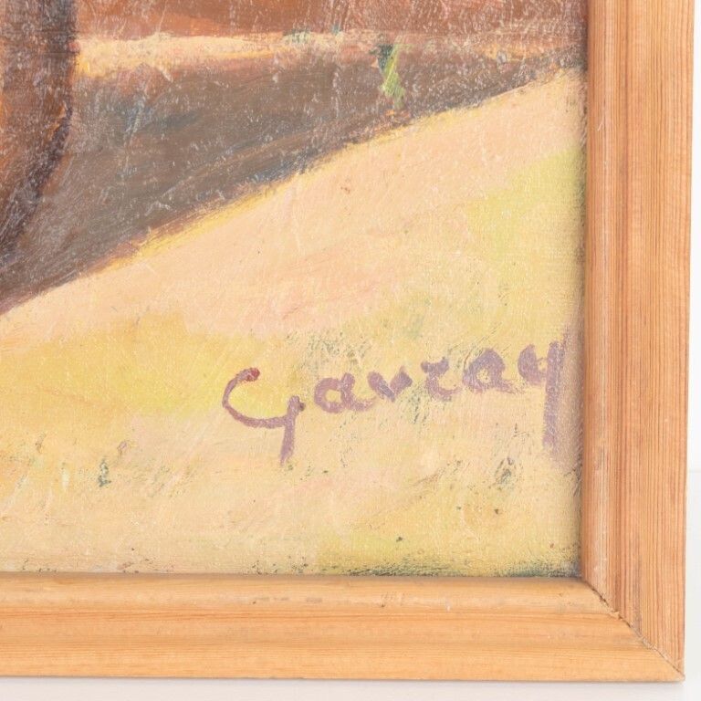 Flowers Still Life Flowers Oil Painting On Board Signed Gavzay photo 375.0
