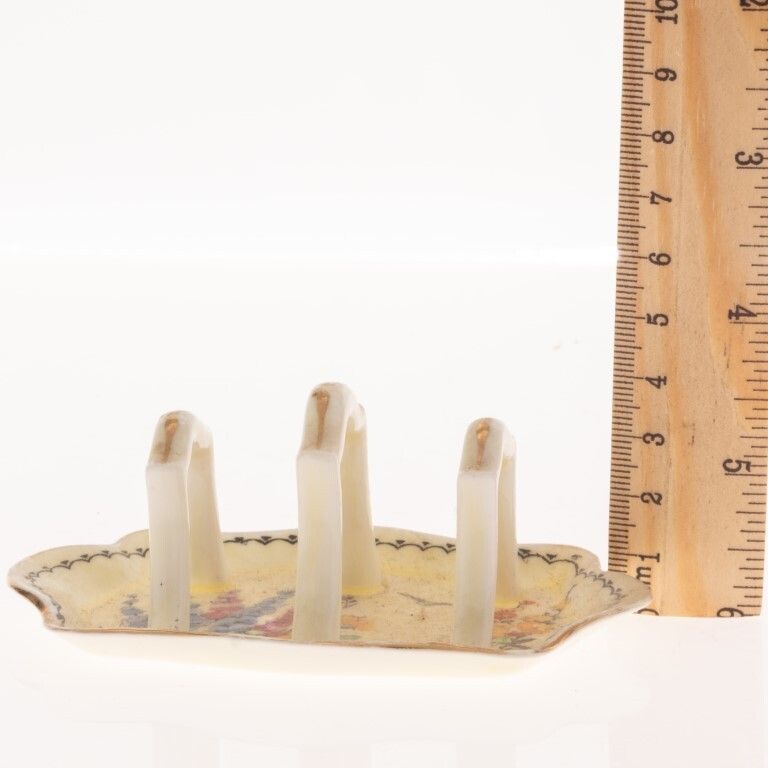 Antique Art Nouveau Style T. Goode & Co Porcelain Ceramic Toast Rack photo Home Decor