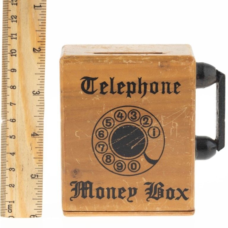 Antique Novelty Telephone Money Box photo for sale