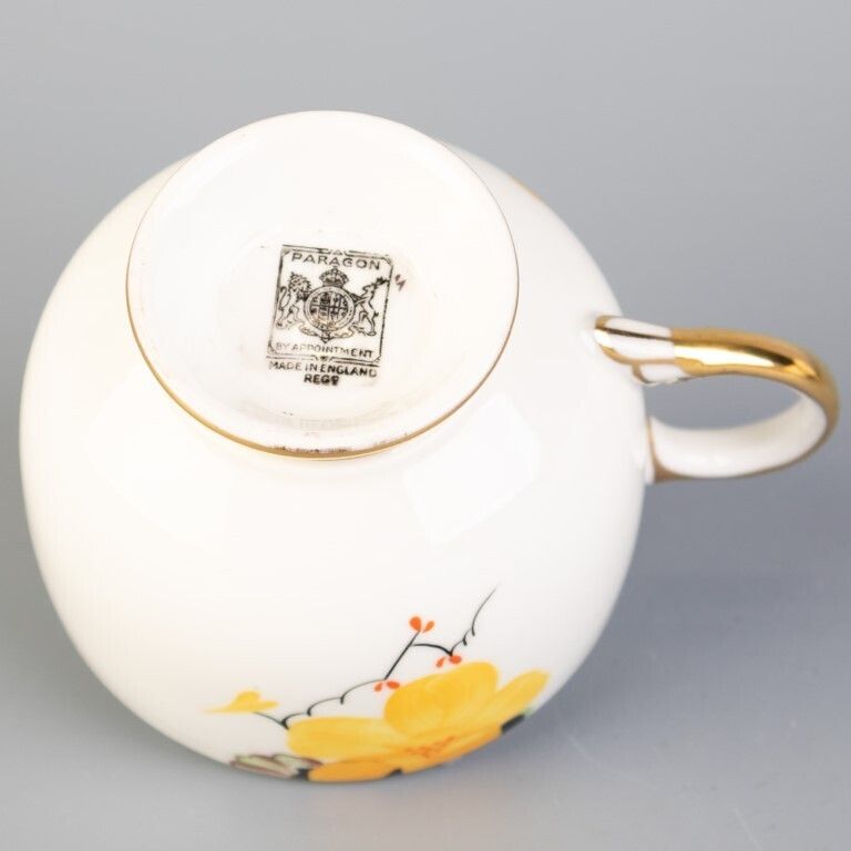 Art Deco Paragon Fine Hand Painted Gilt Porcelain Teacup photo furniture