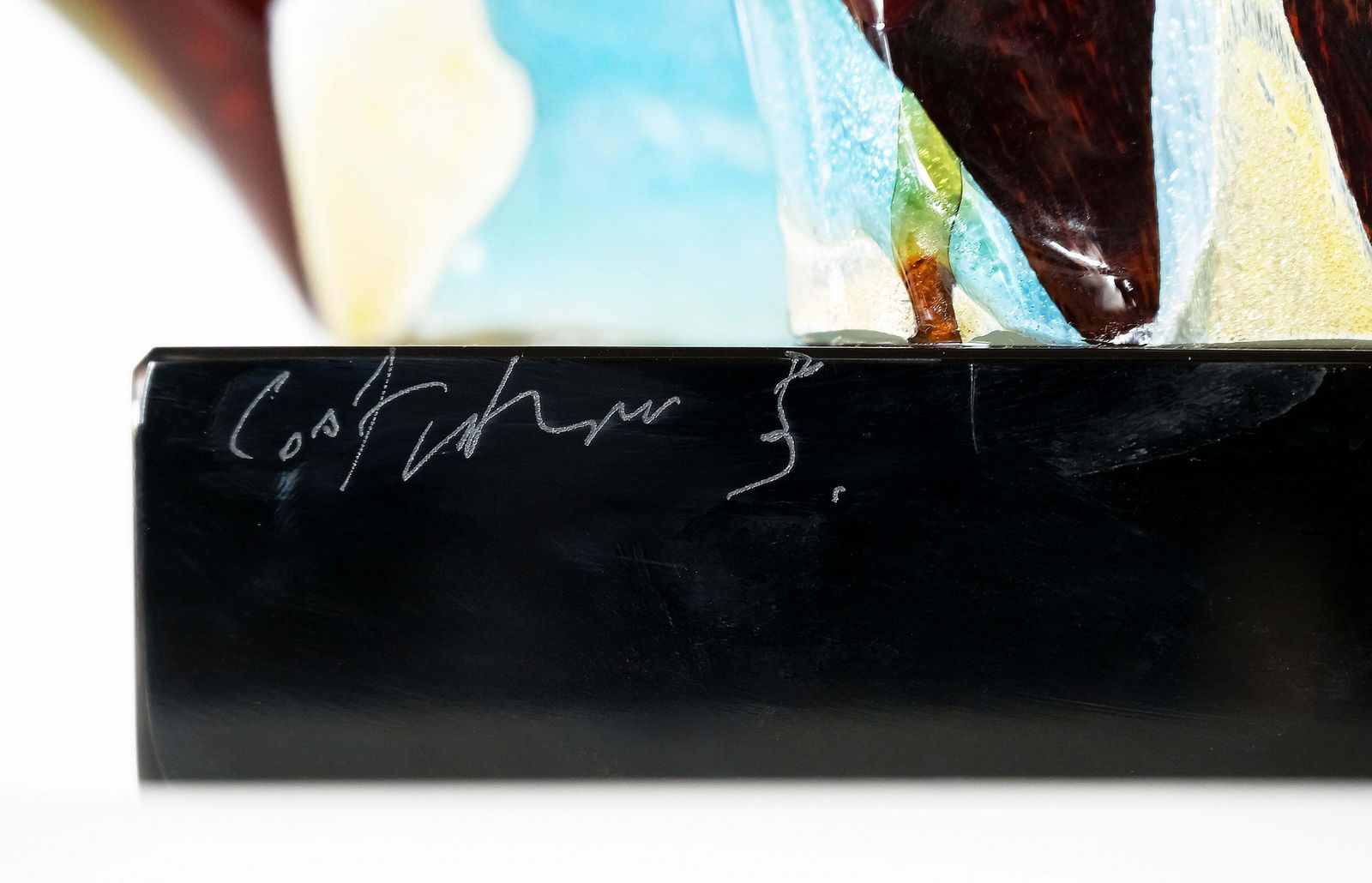 Italian Handmade And Signed Murano Glass Sculpture photo buy