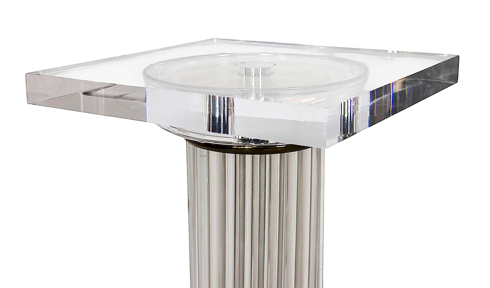 Pair Of Mid Century Italian Plexiglass Pedestal/Columns/Base/Legs photo Home Decor