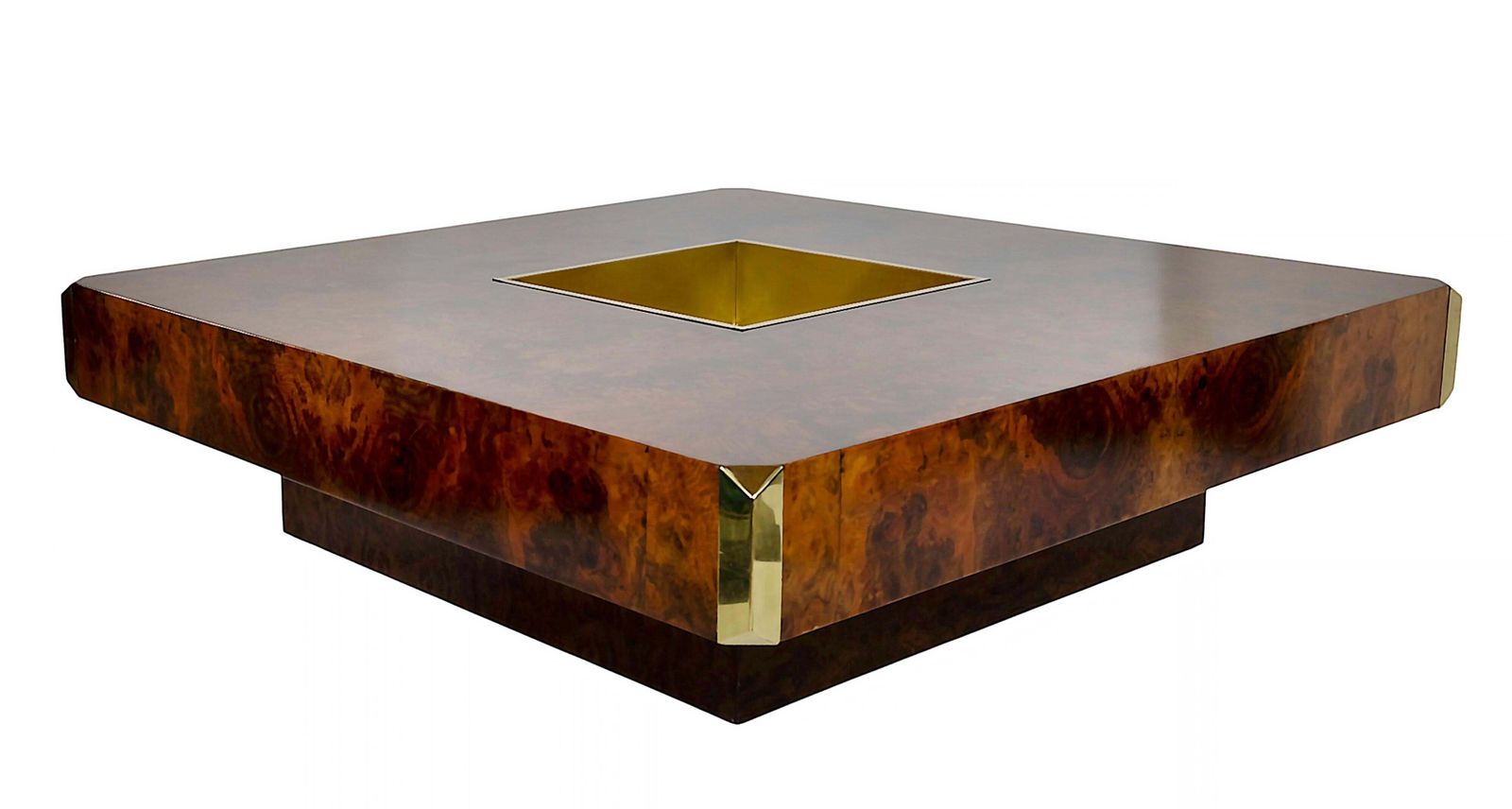 Italian Mid Century Alveo Coffee Cocktail Table, Willy Rizzo, Circa 1970 photo 7634.0